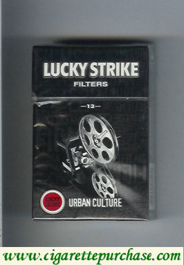 Lucky Strike Filters 13 Urban Culture cigarettes hard box